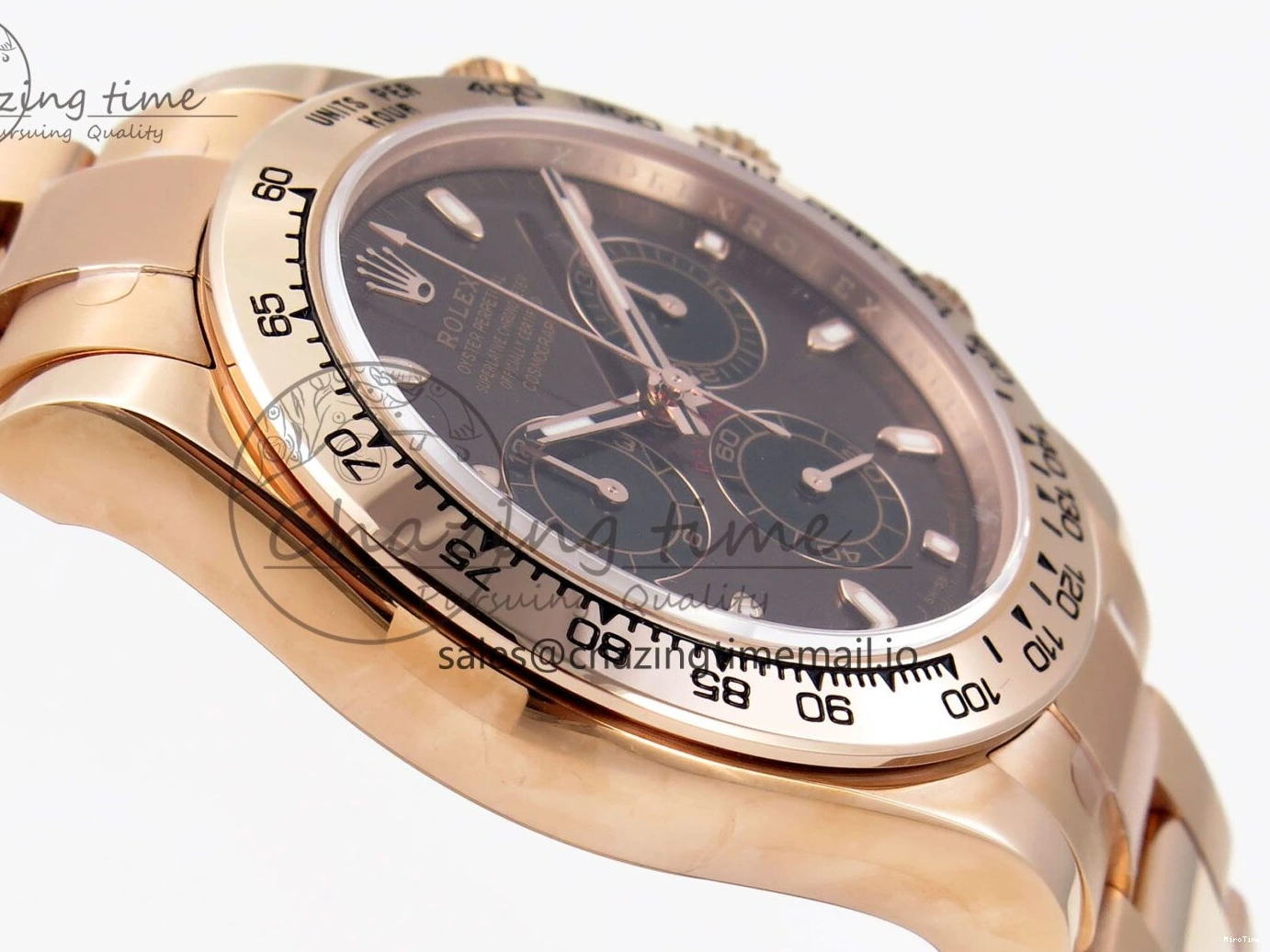 MiroTime 0302 Daytona 116505 KING 1:1 Best Edition Chocolate Dial on RG Bracelet SH OdorResistant 1932